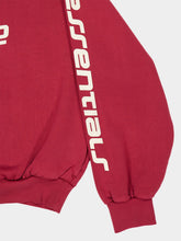 Fear Of God Essentials Crimson Cropped Relaxed Hooded Sweatshirt