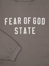 Fear Of God Essentials Moss Grey Hooded Sweatshirt Oversized 90s Fit