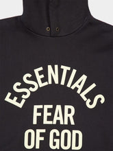 Fear Of God Essentials Faded Black Campus 90s Hooded Sweatshirt