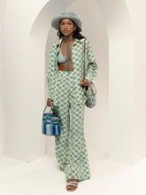 Sensi Studio Multicolour Blue Fringed Baby Tote