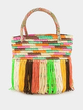 Sensi Studio Multicolour Pastel Fringed Baby Tote
