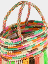 Sensi Studio Multicolour Pastel Fringed Baby Tote