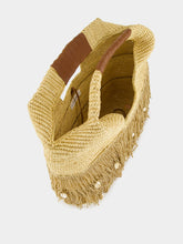 Sensi Studio Fringed Basket Beach Bag