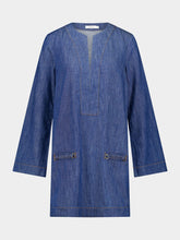 Zimmermann Railway Blue Wylie Denim Tunic Dress