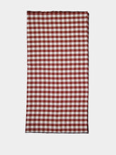 Maison de Vacances Red Bourdon Black Mesh Gingham Rectangular Large Tablecloth