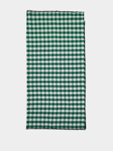 Maison de Vacances Green Bourdon Black Mesh Gingham Rectangular Large Tablecloth