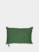 Maison de Vacances Green Linen Cushion