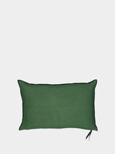Maison de Vacances Green Linen Cushion