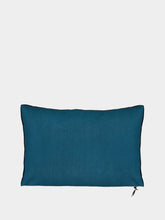 Maison de Vacances Stone Washed Linen Deep Blue Cushion