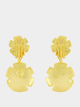 Sylvia Toledano Gio Textured Drop Earrings in Golden Brass