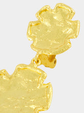 Sylvia Toledano Gio Textured Drop Earrings in Golden Brass