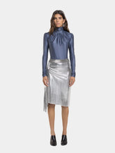 Rabanne Silver Chainmail Draped Skirt