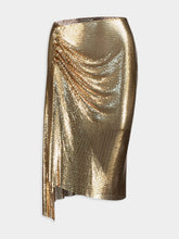 Rabanne Metallic Ruched Skirt