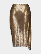 Rabanne Metallic Ruched Skirt