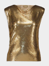 Rabanne Gold Chainmail Sleeveless Top