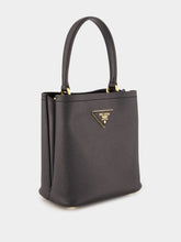 Prada Black Small Saffiano Leather Panier Bag