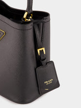 Prada Black Small Saffiano Leather Panier Bag