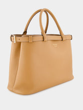 Prada Caramel Medium Leather Handbag with Double Belt