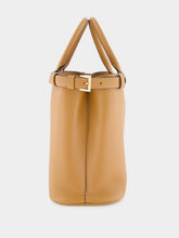 Prada Caramel Medium Leather Handbag with Double Belt