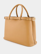 Prada Caramel Medium Leather Handbag with Double Belt