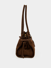 Prada Cocoa Brown Bonnie Medium Suede Handbag