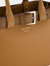 Prada Caramel Buckle Medium Leather Handbag