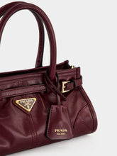 Prada Burgundy Bonnie Leather Mini Bag