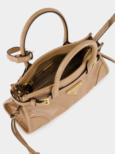 Prada Bonnie Mini Leather Handbag Cameo