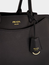 Prada Black Leather Tote Bag