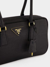 Prada Black Small Saffiano Top-Handle Bag