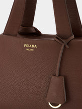 Prada Brown Leather Top-Handle Bag