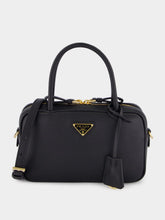 Prada Black Soft Grain Leather Handbag