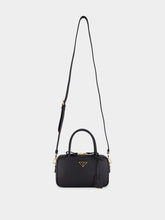 Prada Black Soft Grain Leather Handbag