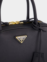 Prada Black Soft Grain Leather Handbag