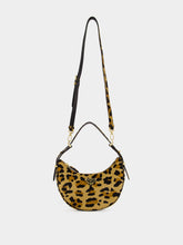 Prada Leopard Print Arqué Leather Shoulder Bag