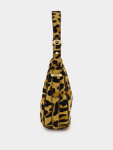 Prada Leopard Print Arqué Leather Shoulder Bag