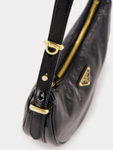 Prada Black Arqué Naplak Leather Shoulder Bag