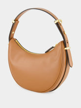 Prada Cognac Arqué Leather Shoulder Bag