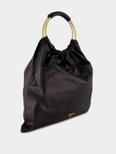 Prada Black Nappa Leather Handbag with Metal Handles