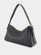 Prada Black Soft Grain Leather Shoulder Bag