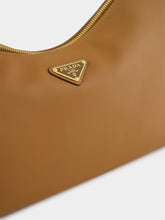 Prada Caramel Soft Grain Leather Shoulder Bag