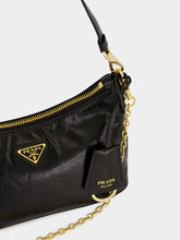 Prada Black Glossy Leather Mini Shoulder Bag