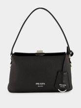 Prada Black Midi Saffiano Leather Bag