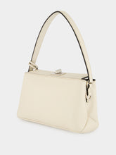 Prada Chalk White Midi Saffiano Leather Bag