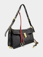 Prada Black Soft Sound Leather Shoulder Bag with Charms