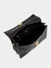 Prada Black Soft Sound Leather Shoulder Bag with Charms