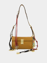 Prada Caramel Soft Sound Small Leather Shoulder Bag with Charms