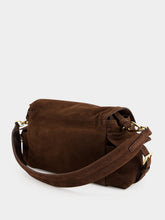 Prada Cocoa Brown Explore Medium Suede Bag