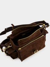 Prada Cocoa Brown Explore Medium Suede Bag