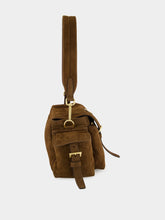 Prada Cocoa Brown Explore Medium Suede Shoulder Bag